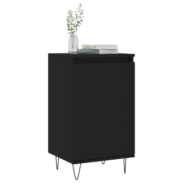 vidaXL Sideboards 2 Stk. Schwarz 40x35x70 cm Holzwerkstoff