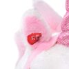 vidaXL Pl&uuml;schtier Einhorn Stehend Pl&uuml;sch Wei&szlig; und Rosa XXL