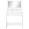 vidaXL Schlafzimmer-Frisiertische Hochglanz Wei&szlig; 80 x 39,6 x 135 cm