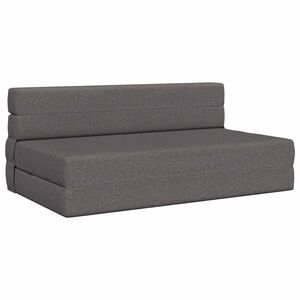 vidaXL Klappsofa Bett Hellgrau 152 x 86,5 x 60 cm Stoff