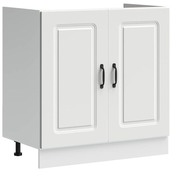 vidaXL K&uuml;chenschrank Kalmar Wei&szlig; 80 x 46 x 81.5 cm Holzwerkstoff