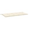 vidaXL Gartenbank-Auflage Creme 120x50x3 cm Oxford-Gewebe