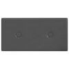 vidaXL Wandkopfteilen 12 pcs Grau 30 x 15 cm Kunstleder