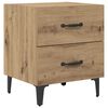 vidaXL Bettschrank 2 pcs Artisan-Eiche 40 x 35 x 47,5 cm Holzwerkstoff