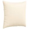vidaXL Sofakissen 2 St&uuml;ck Creme 80 x 80 cm Cordstoff