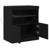 vidaXL LED-Sideboard Schwarz 60,5 x 37 x 67 cm Holzwerkstoff