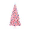 vidaXL Weihnachtsbaum mit 300 LEDs mit St&auml;nder Rosa 180 cm PVC