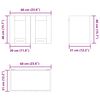vidaXL H&auml;ngeschrank mit T&uuml;r Riga 2 pcs Artisan-Eiche 60 x 31 x 40 cm