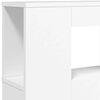 vidaXL LED-Kopfteil Wei&szlig; 220x18,5x103,5 cm Holzwerkstoff