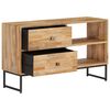 vidaXL TV-Schrank Recyceltes Teakholz 90x30x55 cm