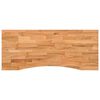 vidaXL Schreibtischplatte Hellbraun 120x50x2,5 cm Massivholz Eiche