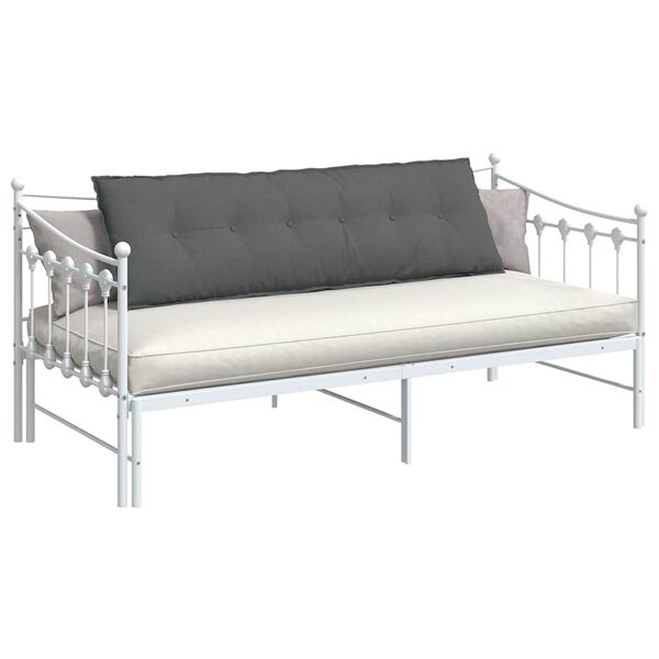 vidaXL R&uuml;ckenkissen Dunkelgrau 160 x 19 x 50 cm Stoff