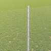 vidaXL Zaun mit Pfosten Silber 1,5 x 10 m Stahl