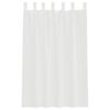 vidaXL Voile Vorh&auml;nge mit Schlaufen 2 Stk. Wei&szlig; 140x175 cm