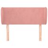 vidaXL Kopfteil mit Ohren Rosa 103x23x78/88 cm Samt