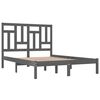 vidaXL Massivholzbett Grau Kiefer 200x200 cm