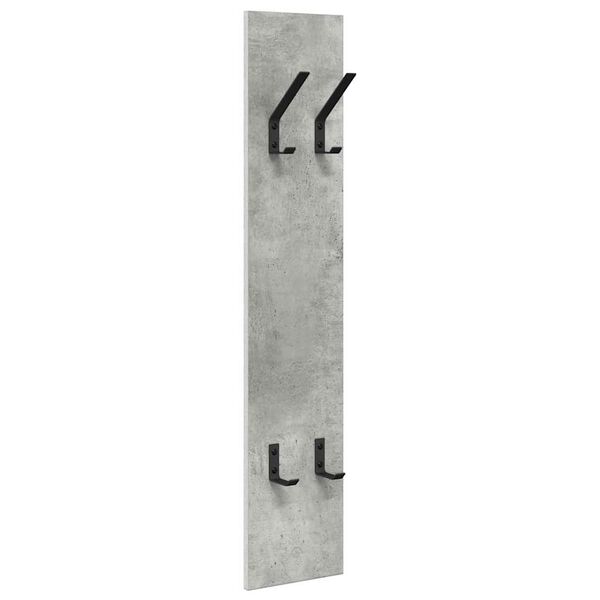 vidaXL Wandmontierter Kleiderst&auml;nder Betongrau 20 x 1,5 x 100 cm