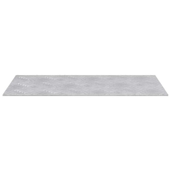 vidaXL Treppe Tritt Rechtwinklig 4 pcs Silber 50 x 25 cm Aluminium