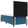 vidaXL Boxspringbett mit Matratze Dunkelblau 90 x 190 cm Samt