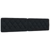 vidaXL Bettgestell mit LED ohne Matratze Schwarz 200x200 cm Stoff