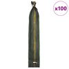 vidaXL Sands&auml;cke 100 pcs Dunkelgr&uuml;n 120 x 27 cm HDPE
