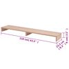 vidaXL Monitorst&auml;nder Holzwerkstoff 110x23,5x9 cm Beige
