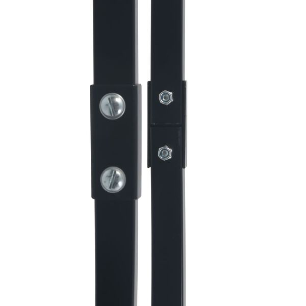 vidaXL Brennholzregal Schwarz 80&times;25&times;100 cm Stahl