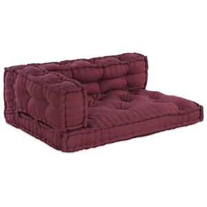 vidaXL Pallet Sofa Kissen 3 stk. Stoff Kastanienbraun 120 x 80 x 38 cm