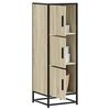 vidaXL Highboard Sonoma-Eiche 35,5x35x106,5 cm Holzwerkstoff Metall