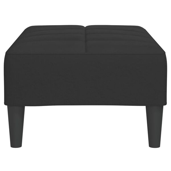 vidaXL Fu&szlig;hocker Schwarz 78x56x32 cm Samt