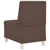 vidaXL Modulares Armfreies Sofa 3 pcs Braun 55 x 74 x 82 cm Kunstleder