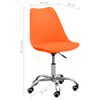 vidaXL Esszimmerstuhl Orange Kunstleder