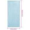 vidaXL Au&szlig;enstuhl Handt&uuml;cher 2 pcs Blau 130 x 60 cm