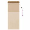 vidaXL Rollo mit Vorh&auml;ngen Braun 90 x 220 cm Bambus