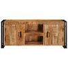 vidaXL TV-Schr&auml;nk mit Regal Braun 120 x 30 x 50 cm Massivholz Akazie