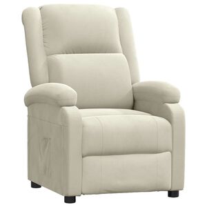 vidaXL Relaxsessel Creme Samt