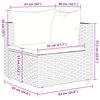 vidaXL 10-tlg. Garten-Lounge-Set mit Kissen Braun Poly Rattan