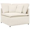 vidaXL Modulares Sofa Eckmodul mit Kissen Creme 100 cm
