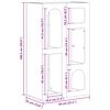 vidaXL Sideboard Beton Grau 59 x 35 x 100,5 cm Holzwerkstoff