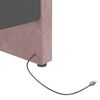 vidaXL Tagesbett mit Matratze USB Rosa Samt 90x200 cm