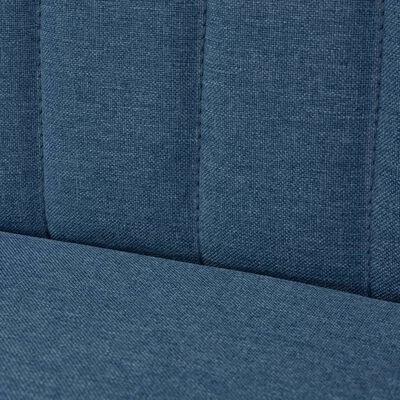vidaXL Sofa Stoff 117 x 55,5 x 77 cm Blau