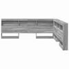 vidaXL Aufbewahrungskopfteil Graues Sonoma 180 cm Holzwerkstoff