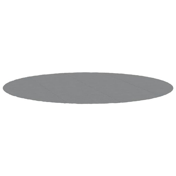 vidaXL Pool-Bodentuch Hellgrau Ø500 cm Polyester Geotextil