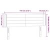 vidaXL LED Kopfteil Rosa 147x16x78/88 cm Samt
