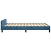 vidaXL Bettgestell ohne Matratze Dunkelblau 120x200 cm Samt