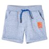 Kindershorts mit Kordelzug Blau Melange 116
