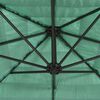 vidaXL Sonnenschirm mit Stahlmast Gr&uuml;n 269x269x235 cm