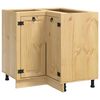 vidaXL Schrank mit Regal Honig 60 x 32 x 40 cm Massives Kiefernholz