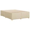 vidaXL Bettgestell ohne Matratze Creme 160x200 cm Stoff