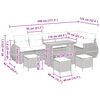 vidaXL Garten-Sofa-Set 10 pcs Schwarz Poly-Rattan